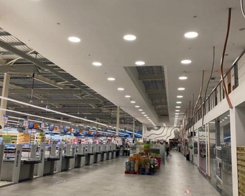 Iluminação hipermercado E.LECLERC
